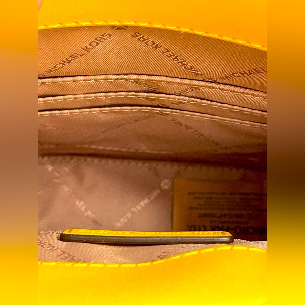 Michael Kors Yellow Handbag - Picture 7 of 8